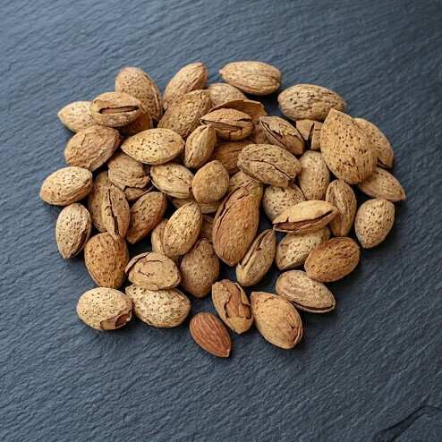 (Unshelled raw nut) (1) In-Shell Natural Almonds - Image 1